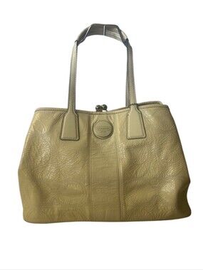 Coach Cream Leather Tote Bag